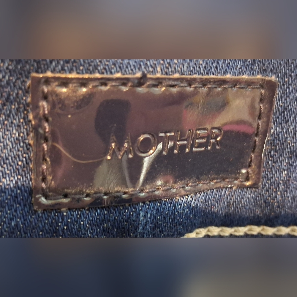 Mother The Mid Rise Dazzler Crop Fray Jeans Sz 28 Excellent Pre-Owned - Picture 3 of 11